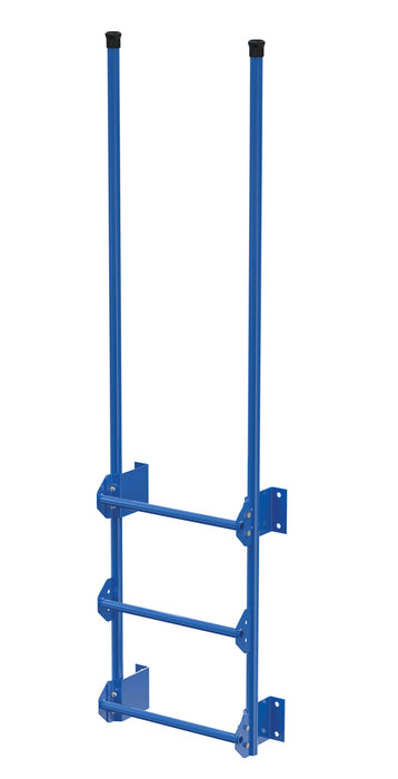 Vestil DKL-3-BL Steel Walk Through Dock Ladder 3 Step 300 lb. Capacity Blue