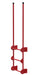 Vestil DKL-3-RD Steel Walk Through Dock Ladder 3 Step 300 lb. Capacity Red