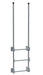 Vestil DKL-3-SL Steel Walk Through Dock Ladder 3 Step 300 lb. Capacity Silver