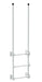 Vestil DKL-3-WT Steel Walk Through Dock Ladder 3 Step 300 lb. Capacity White