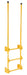 Vestil DKL-3 Steel Walk Through Dock Ladder 3 Step 300 lb. Capacity Yellow