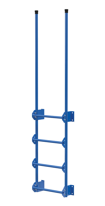 Vestil DKL-4-BL Steel Walk Through Dock Ladder 4 Step 300 lb. Capacity Blue
