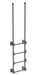 Vestil DKL-4-GYSG Steel Walk Through Dock Ladder 4 Step 300 lb. Capacity Gray Semi Gloss