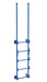 Vestil DKL-5-BL Steel Walk Through Dock Ladder 5 Step 300 lb. Capacity Blue