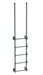 Vestil DKL-5-GYSG Steel Walk Through Dock Ladder 5 Step 300 lb. Capacity Gray Semi Gloss