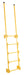 Vestil DKL-5 Steel Walk Through Dock Ladder 5 Step 300 lb. Capacity Yellow