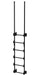 Vestil DKL-6-BK Steel Walk Through Dock Ladder 6 Step 300 lb. Capacity Black
