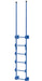 Vestil DKL-6-BL Steel Walk Through Dock Ladder 6 Step 300 lb. Capacity Blue