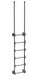 Vestil DKL-6-GYSG Steel Walk Through Dock Ladder 6 Step 300 lb. Capacity Gray Semi Gloss