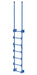 Vestil DKL-7-BL Steel Walk Through Dock Ladder 7 Step 300 lb. Capacity Blue