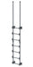 Vestil DKL-7-GYSG Steel Walk Through Dock Ladder 7 Step 300 lb. Capacity Gray Semi Gloss