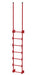 Vestil DKL-7-RD Steel Walk Through Dock Ladder 7 Step 300 lb. Capacity Red