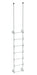 Vestil DKL-7-WT Steel Walk Through Dock Ladder 7 Step 300 lb. Capacity White