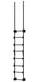 Vestil DKL-8-BK Steel Walk Through Dock Ladder 8 Step 300 lb. Capacity Black