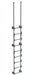 Vestil DKL-9-GYSG Steel Walk Through Dock Ladder 9 Step 300 lb. Capacity Gray Semi Gloss