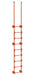 Vestil DKL-9-OR Steel Walk Through Dock Ladder 9 Step 300 lb. Capacity Orange