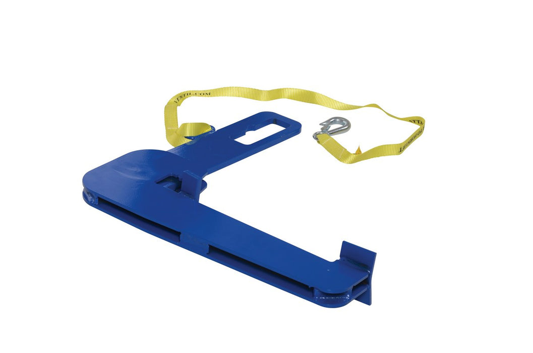 Vestil DL-31 Steel Drum Lifter Fork/Chain 20-13/16 In x 4-1/16 In x 22-1/4 In 1,500 lb. Capacity Blue