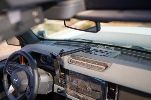 DV8 Offroad 2021-2026 Ford Bronco Digital Device Dash Mount – on the trail, image 2 of 10