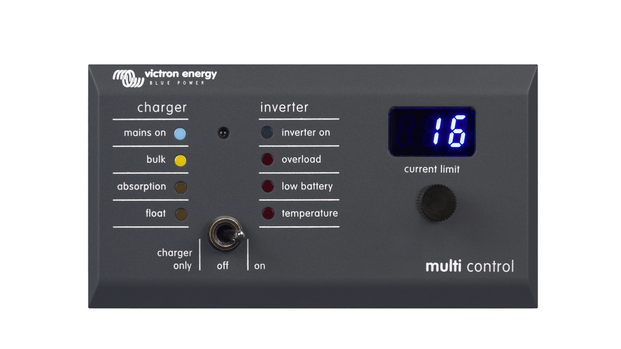 Victron Energy Digital Multi Control 200/200A GX panel, front view