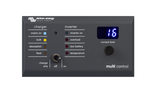 Victron Energy Digital Multi Control 200/200A GX panel, front view