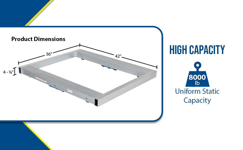 Vestil DOL-3642-10T aluminum pallet dolly with tilt feature overview 3