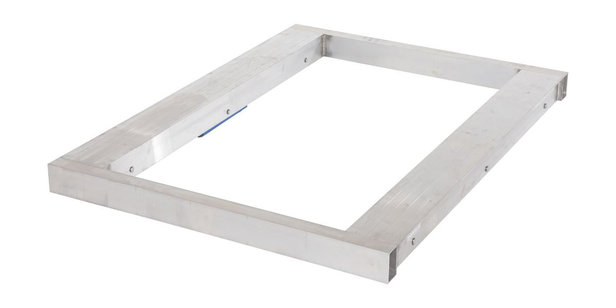 Vestil DOL-3642-8T Aluminum Pallet Dolly with Tilt 36 in. x 42 in. 6,000 lb. Capacity Silver