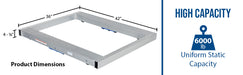 Vestil DOL-3642-8T aluminum pallet dolly with tilt feature overview 2
