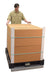 Vestil DOL-3642-8T aluminum pallet dolly with tilt - view 4