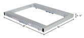 Vestil DOL-3648-10T aluminum pallet dolly with tilt dimensions diagram