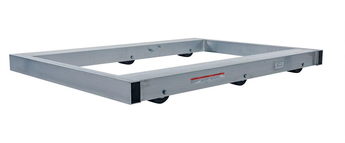 Vestil DOL-3648-6NT Aluminum Pallet Dolly 36 in. x 48 in. 4,000 lb. Capacity Silver