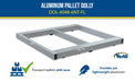 Vestil DOL-4048-6T-FL aluminum pallet dolly with tilt & floor lock feature overview 3