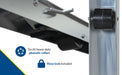 Vestil DOL-4048-6T-FL aluminum pallet dolly with tilt & floor lock feature overview 2