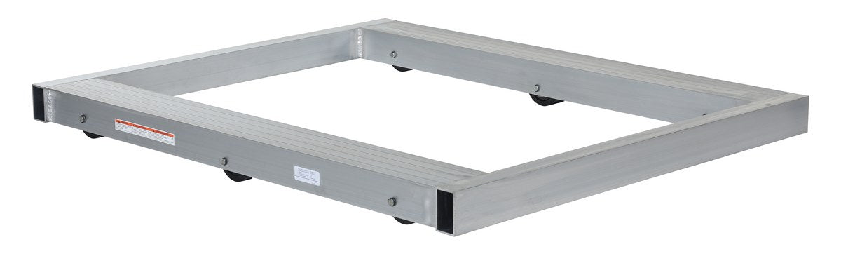 Vestil DOL-4048-6T Aluminum Pallet Dolly with Tilt 40 in. x 48 in. 4,000 lb. Capacity Silver