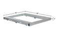 Vestil DOL-4048-6T aluminum pallet dolly with tilt dimensions diagram