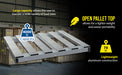 Vestil DOL-PT-4248-6T aluminum pallet dolly with pallet top and tilt feature overview 1
