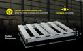 Vestil DOL-PT-4248-6T aluminum pallet dolly with pallet top and tilt feature overview 2