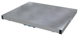 Vestil DOL-ST-3642-10T Aluminum Pallet Dolly with Solid Top Tilt 36 in. x 42 in. 8,000 lb. Capacity Silver
