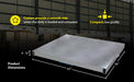 Vestil DOL-ST-3642-10T aluminum pallet dolly with solid top tilt feature overview 2