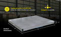 Vestil DOL-ST-3642-8T aluminum pallet dolly with solid top tilt feature overview 1