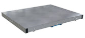 Vestil DOL-ST-4048-8T Aluminum Pallet Dolly with Solid Top Tilt 40 in. x 48 in. 6,000 lb. Capacity Silver