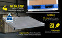 Vestil DOL-ST-4048-8T aluminum pallet dolly with solid top tilt feature overview 1