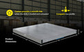 Vestil DOL-ST-4242-10T aluminum pallet dolly with solid top tilt feature overview 1