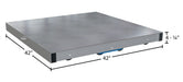 Vestil DOL-ST-4242-8T aluminum pallet dolly with solid top tilt dimensions diagram