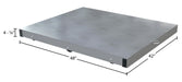 Vestil DOL-ST-4248-6T aluminum pallet dolly with solid top tilt dimensions diagram