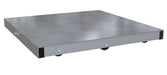 Vestil DOL-ST-4848-6T Aluminum Pallet Dolly with Solid Top Tilt 48 in. x 48 in. 4,000 lb. Capacity Silver