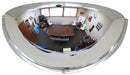 Vestil DOME-H36 Acrylic Industrial Dome Mirror 36 In Diameter 180 Degrees Distance Covered 40+ Ft Viewing Distance Silver