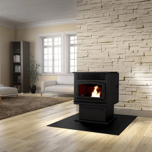 Drolet Eco-55 Pellet Stove With 3" Ground Floor Kit DP00070KVG Drolet