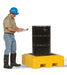Vestil DR-1-UT Polyethylene Ultra Spill Pallet 1 Drum Capacity 800 lb. Yellow
