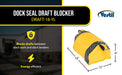 Vestil DRAFT-18-YL vinyl dock seal draft blocker feature overview 1