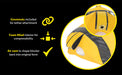 Vestil DRAFT-18-YL vinyl dock seal draft blocker feature overview 3
